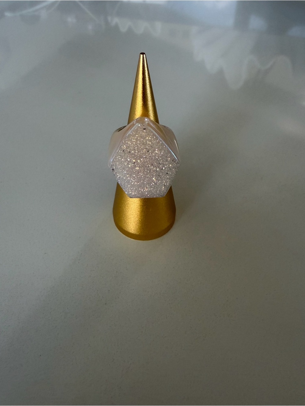 Kendra Scott druzy Penelope crystal cocktail ring iridescent